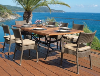 Table rectangulaire avec allonge...